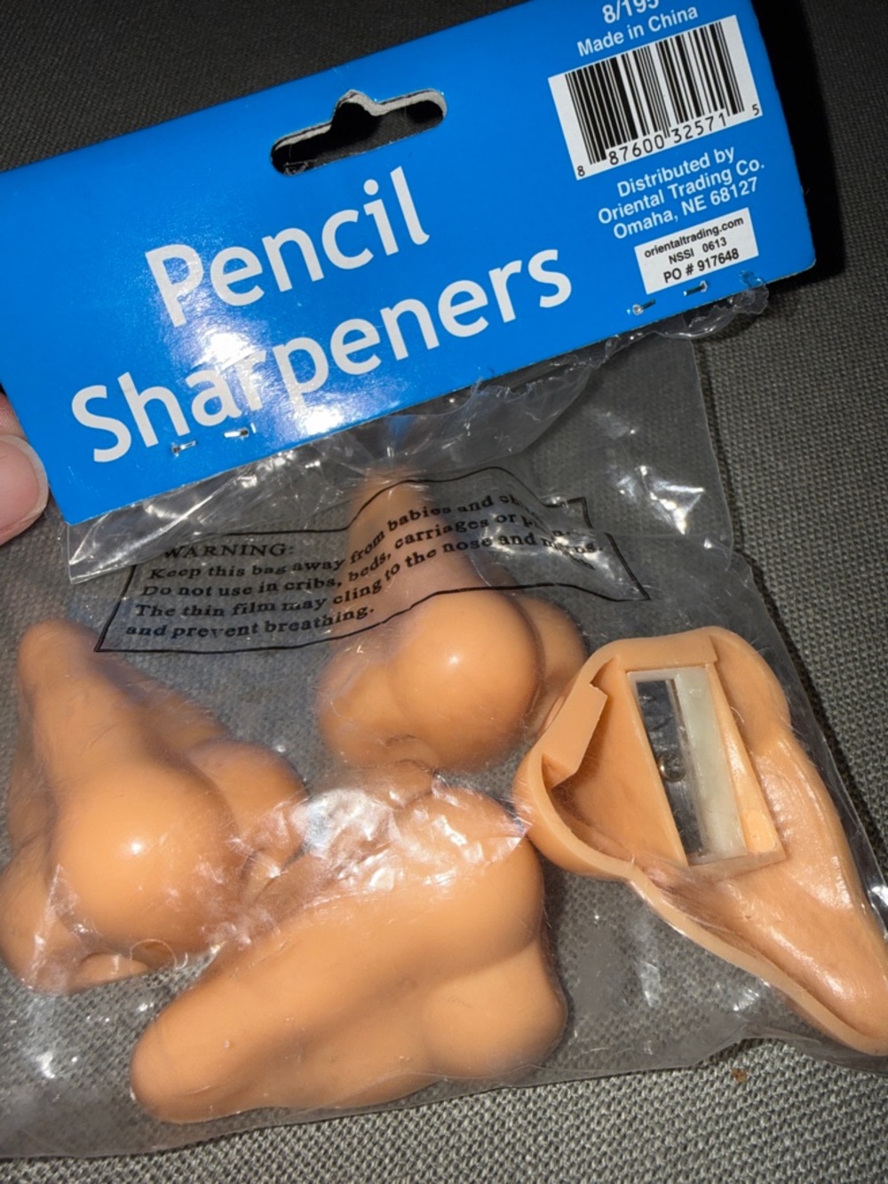 4 Nose Pencil Sharpeners - Pack of 4